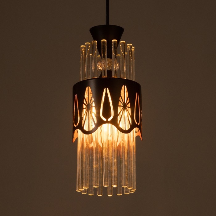 Подвес "Капель" 1х60Вт Е27 Черный