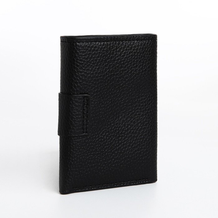 Портмоне мужское на магните, отдел для купюр, для карт, для монет, цвет чёрный Портмоне мужское на магните, отдел для купюр, для карт, для монет, цвет чёрный