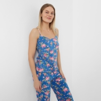Пижама женская (майка, брюки) цвет индиго, размер 42 Пижама женская (майка, брюки) цвет индиго, размер 42
