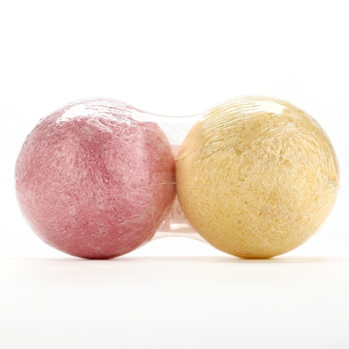 Подарочный набор косметики &laquo;Фрут&raquo;, бомбочки для ванны 2 х 130 г, КЛАДОВАЯ КРАСОТЫ