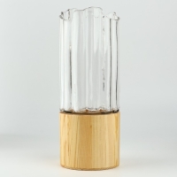 Ваза для цветов &laquo;Кристал&raquo; из прозрачного стекла 30&times;12&times;12 см