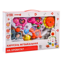 Мобиль музыкальный на кроватку &laquo;Солнышко. Зоопарк&raquo;, заводной, виды МИКС, Крошка Я