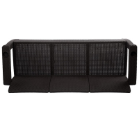 Диван "Ротанг" 3-х местный, с подстаканниками, 188 см х 70 см х 79 см, цвет мокко Диван "Ротанг" 3-х местный, с подстаканниками, 188 см х 70 см х 79 см, цвет мокко