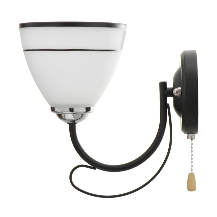 Бра 2026/1 E27 60Вт черный+хром 20х13,5х20 см