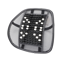 Ортопедическая спинка на сиденье с массажером, 40&times;40 см, черный