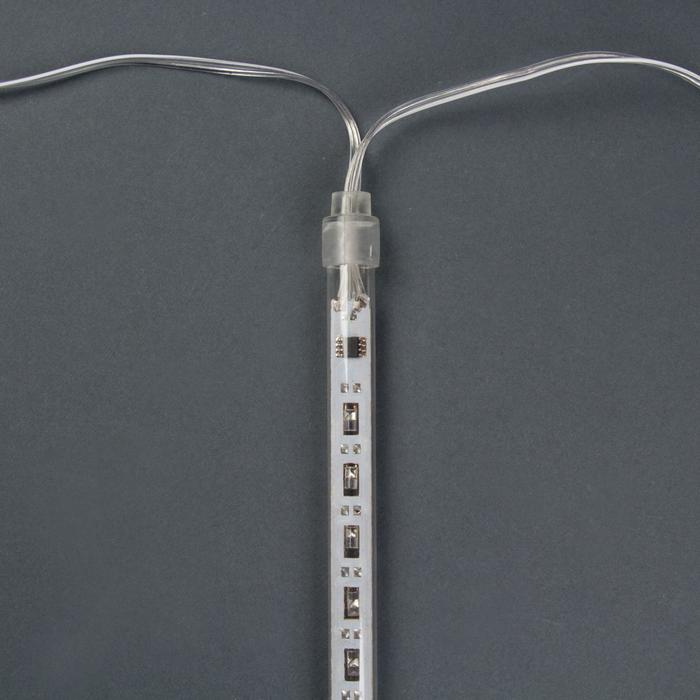 Гирлянда «Сосульки» 2.4 × 0.2 м, IP44, прозрачная нить, 96 LED, свечение мульти с эффектом стекания, 12 В Гирлянда «Сосульки» 2.4 × 0.2 м, IP44, прозрачная нить, 96 LED, свечение мульти с эффектом стекания, 12 В