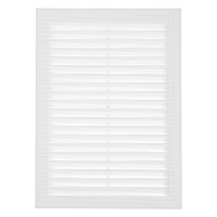 Решетка вентиляционная ZEIN Люкс Л135, 135 x 185 мм, с сеткой, неразъемная