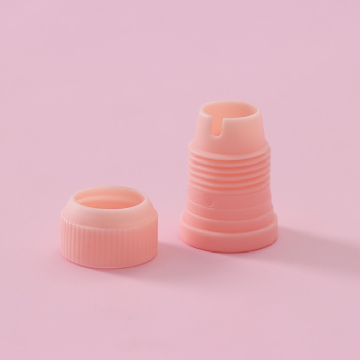 Набор кондитерский Доляна &laquo;Дабл&raquo;, 9 предметов: 2 мешка, адаптер, 6 насадок, насадки МИКС