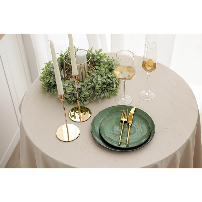 Набор бокалов для шампанского стеклянный Magistro &laquo;Дарио&raquo;, 180 мл, 7&times;27,5 см, 6 шт, цвет золотой