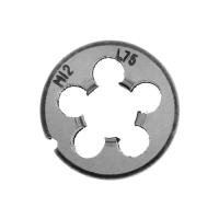 Плашка метрическая ТУНДРА, М12 х 1.75 мм