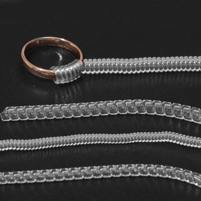 Уменьшитель размера кольца (набор 4 шт. по 10 см), 3,5&times;100 мм, 5&times;100 мм, цвет прозрачный