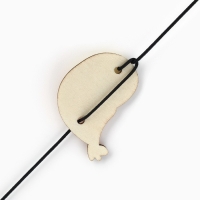 Дразнилка с деревянной подвеской &laquo;Птичка&raquo;, 4 см