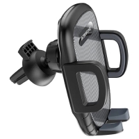 Автомобильный держатель Borofone BH52, в дефлектор, для 4.5-6.7", зажим 55-90 мм, чёрный