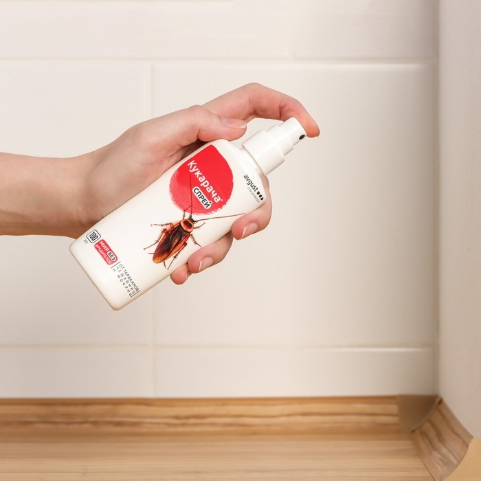 Средство для уничтожения тараканов, чешуйниц, мокриц Средство для уничтожения тараканов, чешуйниц, мокриц "Кукарача" спрей, 100 мл