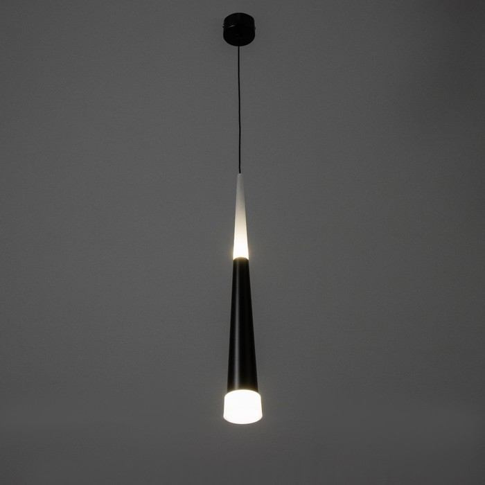 Светильник BayerLux Подвес "Амадеус" LED 6Вт 4000К черный 5,3х5,3х43-243см