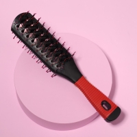 Расчёска массажная, двусторонняя, вентилируемая, 5 &times; 22 см, цвет МИКС