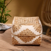 Корзинка плетеная "Манадо" бамбук 24х24х15 см, светлая