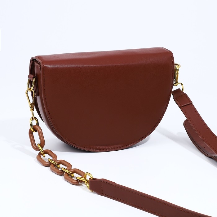 Сумка-мессенджер на молнии, цвет коричневый Сумка-мессенджер на молнии, цвет коричневый