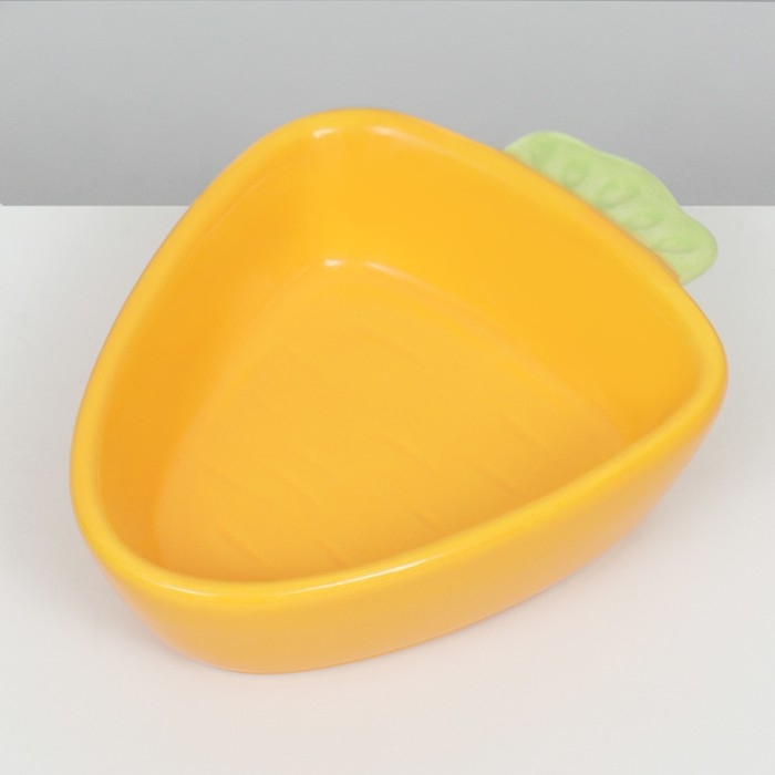 Миска керамическая для грызунов "Морковь" 11 х 8,5 см