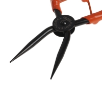 Съемник внутренних стопорных колец ТУНДРА, удлиненные прямые губки на сжим, 190 мм