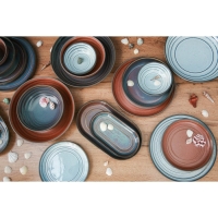 Блюдо фарфоровое овальное Magistro Garland, 24&times;13,7&times;2,7 см, цвет синий