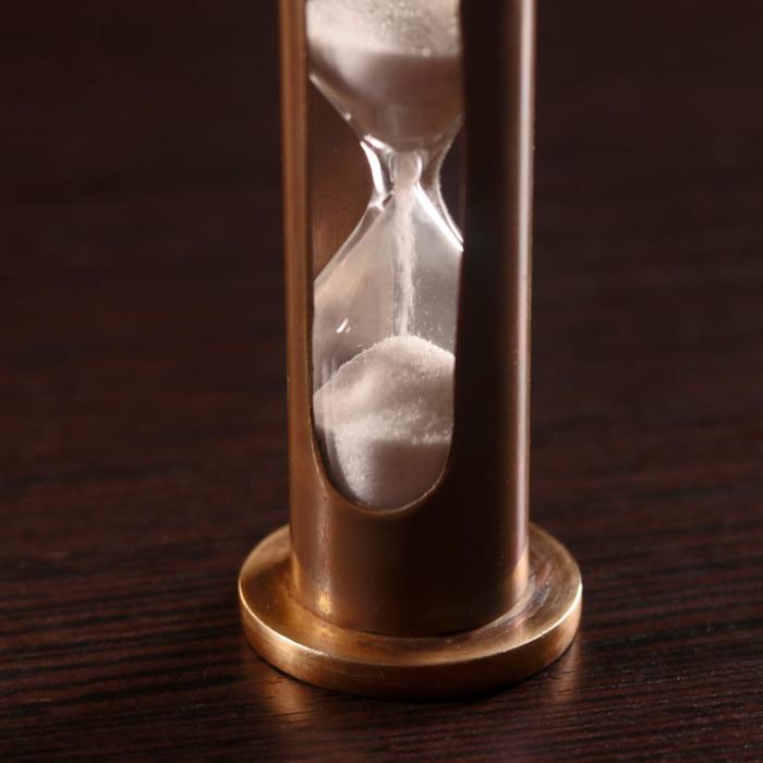 Песочные часы латунь Песочные часы латунь "Антик" (1 мин) 3х3х9,5 см