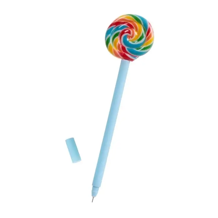 Ручка - прикол гелевая Calligrata &laquo;Леденец&raquo;, неавтоматическая, чёрные чернила, 0.38 мм, подарочная, МИКС