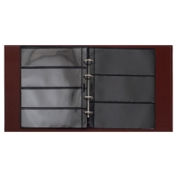 Альбом вертикальный для марок "Почтовые марки", 230 х 270 мм, (бумвинил, узкий корешок) с комплектом листов 5 штук, коричневый