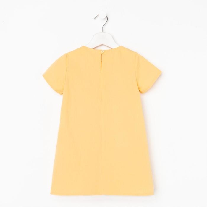 Платье детское с карманом KAFTAN, р. 34 (122-128), желтый