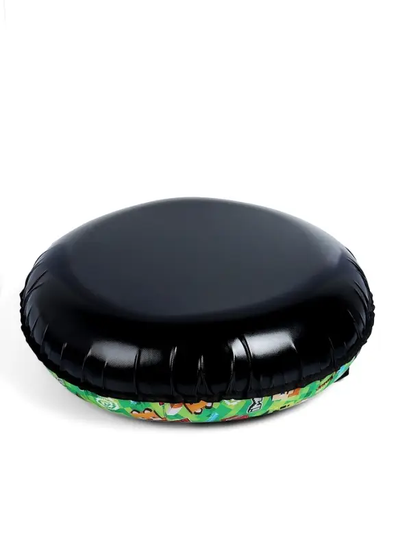 Тюбинг &ndash; ватрушка &laquo;Пиксели&raquo;, диаметр чехла 90 см, зелёная, чёрный, Winter Star