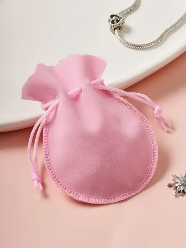 Мешочек бархатный, 7&times;9, розовый