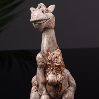 Статуэтка "Конь с букетом" 11см, цвет бежевый