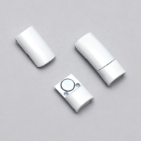 Фиксатор для шнурков, на магнитах, пара, размер 2,6 × 2 × 0,7 см, цвет белый Фиксатор для шнурков, на магнитах, пара, размер 2,6 × 2 × 0,7 см, цвет белый