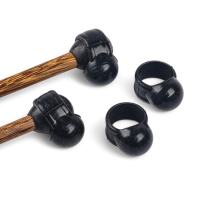 Глюкофон - музыкальный инструмент, дельфин черный, 11 лепестков, 18 х 18 х 11 см