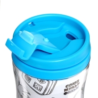 Термостакан детский &laquo;Попугай Кеша&raquo;, с вставкой-раскраской, с мелками, 250 мл