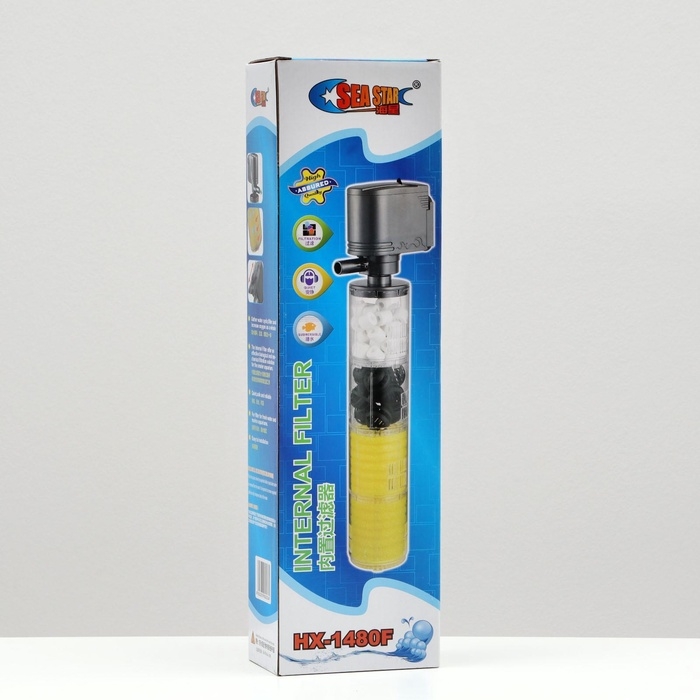 Фильтр внутренний Sea Star HX-1480F, 2800 л/ч, 35 Вт, высота подъема 2,2 м