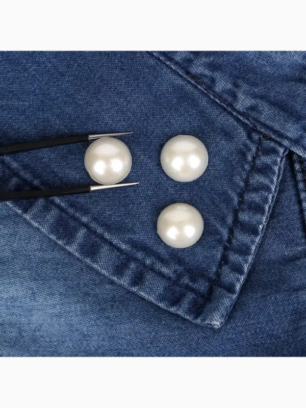 Стразы термоклеевые &laquo;Жемчуг&raquo;, d=12 мм, 20 шт.