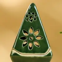 Подсвечник "Пирамидка" керамика, цв. МИКС, 8х8х12 см