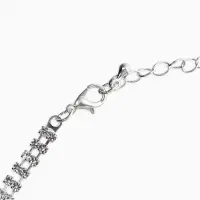 Набор 2 предмета: серьги, колье со стразами &laquo;Лёд. Лепестки&raquo;. d=13.5 см, белый в серебре