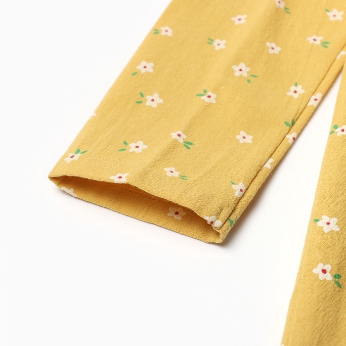 Платье детское с воланами KAFTAN, р.32 (110-116), желтый Платье детское с воланами KAFTAN, р.32 (110-116), желтый