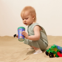 Комбинезон детский без рукавов MINAKU, цвет серо-зеленый, рост 80-86 см