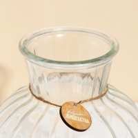 Ваза для цветов, новогодняя &laquo;Крафт&raquo;, на Новый год 19,5 х 15,6 см