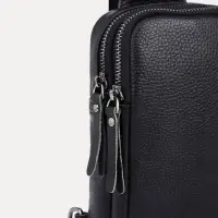Сумка-слинг на молнии, цвет чёрный