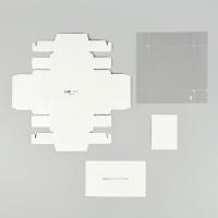 Коробка под 4 конфеты с ячейками &laquo;Белая&raquo;, 10 х 10 х 3 см