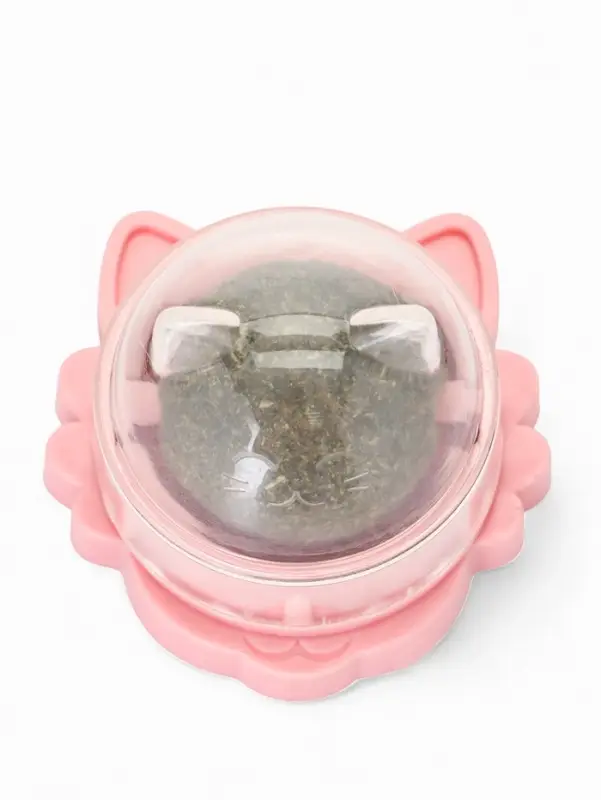 Игрушка для кошек из кошачьей мяты &laquo;Киса&raquo; на основании, 4.5&times;6&times;6 см, розовая