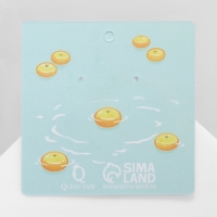 Серьги акриловые &laquo;Капибара&raquo;, цвет коричневый