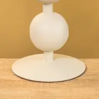 Подсвечник на 1 свечу текстурный "Фисташковый" с 3 сферами 10х10х25 см