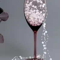 Гирлянда для декора из бусин, жемчужный