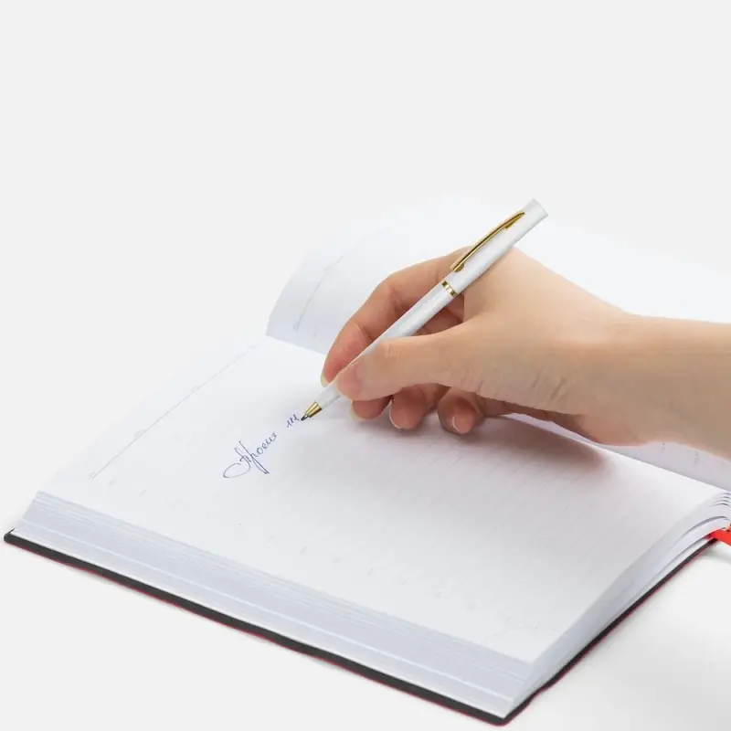 Ручка шариковая Euro Gold, белая