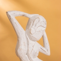 Сувенир "Изящество" дерево 20х10х35 см, цв. белый